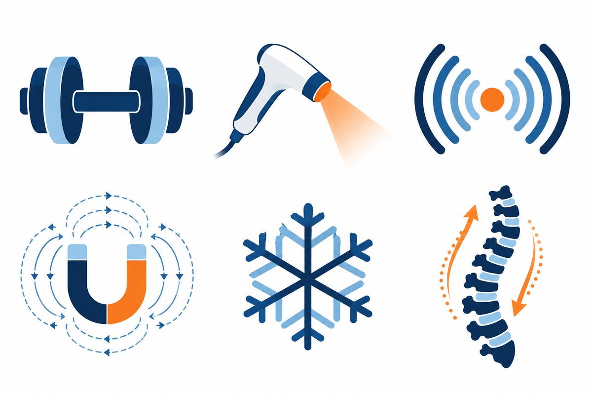 Illustration of drug-free pain relief options