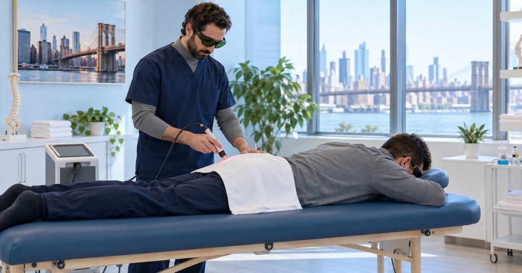 Laser therapy for back pain at a Brooklyn clinic